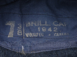 WW2 Canadian Airforce Cap - Brill cap - UK size 7 1/4 cm.  - origineel 1942