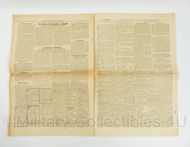 WO2 Duitse krant Tageszeitung nr. 210 8 september 1943 - 47 x 32 cm - origineel