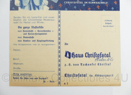 Folder Christofstal im Schwarzwald aanvraagformulier Munster Damenstoffe und Heerenstoffe - 30 x 14,5 cm - origineel