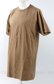 US Army bruin t-shirt met NSN - Undershirt Mans Quarter Sleeve - 100% cotton - Size Small (=US 38/40)  - nieuw - origineel