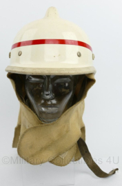 Nederlandse Brandweer bevelvoerend commandant helm - gedragen - origineel