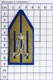 Klu Luchtmacht MA Militaire Academie kraaginsigne paar - 8,5 x 4 cm - origineel