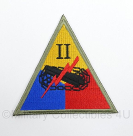 WO2 US 2nd Armored Corps II patch cut edge - 10 x 9,5 cm