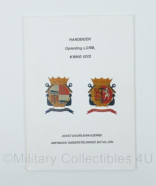 KMARNS Korps Mariniers handboek opleiding LCRM KWNO 1012 Joost Dourleinkazerne Amfibisch Ondersteunings Bataljon 2002 - origineel