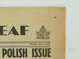 Krant Maple Leaf - June 14, 1945 -  origineel