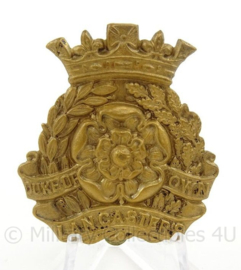 WO2 Britse baret of cap insigne Duke of Lancaster's Own Yeomanry - afmeting 4 x 4,5 cm - origineel