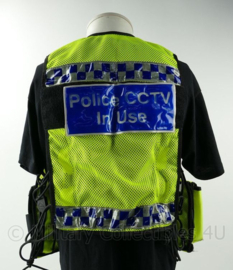 Britse Politie high visibility adjustable Mk III equipment vest met rits - Police CCTV in Use - verstelbare maat - origineel