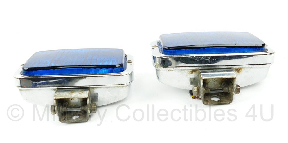 Politie Hallogeen lampen set Federal Signal Corp. Warning Light  voor de Mitsubishi Pajero van politie Kennermerland - afmetingen 16½ x 6 x 11 cm - origineel