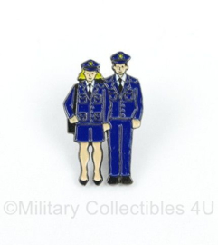 Nederlandse politie politieman politievrouw speld - 2,5 x 1,5 cm - origineel