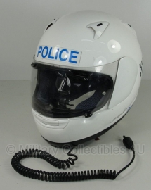 Britse politie motorhelm - merk Aral Astro-R  nr. 6 - maat 59/60 of 61/62