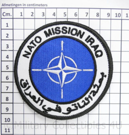 NATO-mission Iraq patch - met klittenband - diameter 9 cm