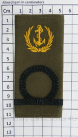 Korps Mariniers GVT epauletten Stafadjudant niveau 1  Hoogste nivo - origineel