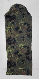 Custom made wollen slaapzak regenhoes Flecktarn camo - 183 x 73 cm - gebruikt - origineel