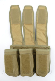Defensie en US Army Molle coyote triple magazin pouch M4 C7 C8 - merk Cordura -26 x 8 x 20 cm - Spec-Ops  - nieuwstaat - origineel