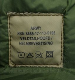 Defensie Woodland Veldtas Hoofd / Helmbevestiging met padding MOLLE - 18 x 12 x 20 cm - origineel