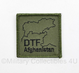 Defensie borst eenheid embleem DTF Afghanistan Deployment Task Force  - met klittenband - 5 x 5 cm -  origineel