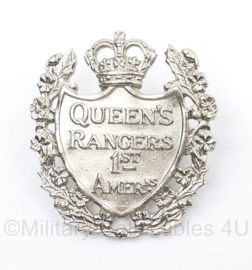 Canadian Cap badge Queen's Rangers 1st American - 4 x 4 cm -  origineel