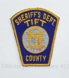 Amerikaanse Politie embleem American Sheriff's Dept. TIFT County patch - 9 x 8 cm - origineel