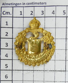 Canadese WO2  cap badge Lord Strathconas Horse Royal Canadian  - Kings Crown - 4,5 x 4 cm - origineel