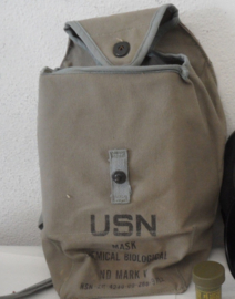 US Navy USN Gasmaskertas USN Mask Chemical Biological ND Mark V -origineel