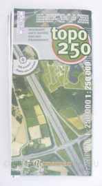 Belgische wegenkaart TOPO 250 -12,5 x 26,5 cm  - schaal 1:250.000 - origineel