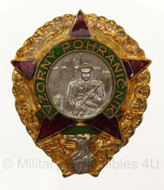 Tsjechische leger Voorbeeldige Grenswacht medaille - 3,5 x 4 cm - origineel