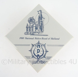 Porseleinen wandbord National Police Band of Holland- 1980 - origineel