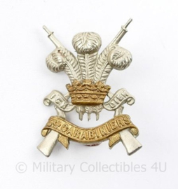 WW2 British cap badge 3rd Carabiniers Prince Of Wales Dragoon Guards -  4 x 3 cm - origineel
