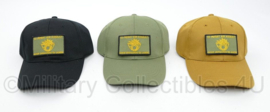 11 INFBAT Air Assault Garde Grenadiers en Jagers baseball cap met velcro embleem - Groen, Coyote of Zwart