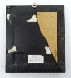 Poolse Marine wandbord - presented by fleet admiral Polish Navy - afmeting 14 x 16 cm - origineel