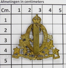 WO2 Canadees baret insigne Royal Canadian Corps of Signals - afmeting 4,5 x 4,5 cm - origineel