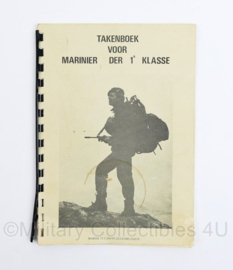 Takenboek voor Marinier der 1e klasse - ingevuld door marinier- origineel
