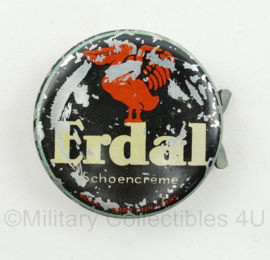 Vintage Erdal schoencreme - 7,5 x 7,5 cm - origineel