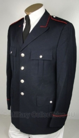 Donkerblauwe Italiaans Carabinieri politie uniform jas - rode bies - maat 46 of 58 - origineel