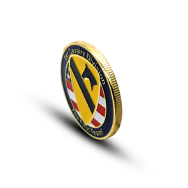 US 1st Cavalry Division coin - The first team! - 40 mm diameter