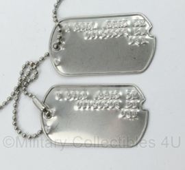 WO2 US Army  dogtag paar MC Cabe, Dave F - replica
