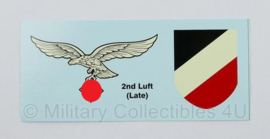 Luftwaffe universeel en Fallschirmjäger decal paar - 2e model - adelaar en schild