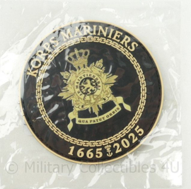 KMARNS Korps Mariniers 1665-2025 360 jaar jubileum patch PVC - diameter 7 cm - nieuw in verpakking - origineel