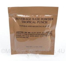 US Army MRE rantsoen zak Beverage Base Powder Tropical Punch - t.h.t. 12-2023