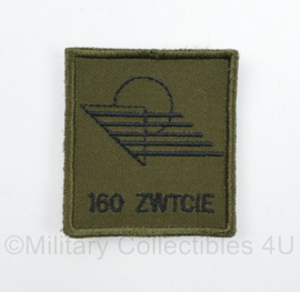 Defensie 160 ZWTCIE 160 Zware Transportcompagnie borstembleem - met klittenband - 5 x 5 cm - origineel