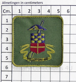 Defensie NATRES Nationale Reserve Reenactment peloton 48 borstembleem - met klittenband - 5,5 x 5,5 cm - origineel