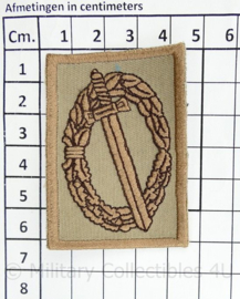 Defensie Gevechtsinsigne Desert - zeldzaam - 6 x 4,5 cm - origineel