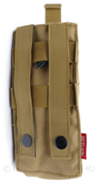 Defensie en US Army Molle magazin pouch - merk Twin Gear - Coyote - 8 x 6 x 17,5 cm -