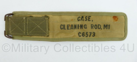 US Army Case CLEANING Rod M1 C6573 pompstok tas - 33,5 x 8 cm  - origineel WO2