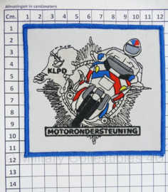 KLPD Motorondersteuning embleem - 11,5 x 11 cm -  nieuw gemaakt