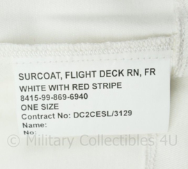 Britse Royal Navy vliegdekschip Surcoat Flight deck RN FR jack white with red stripes - one size - nieuw - origineel