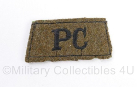 Britse leger PC Pay Corps shoulder slip on patch - 7 x 3,5 cm - origineel