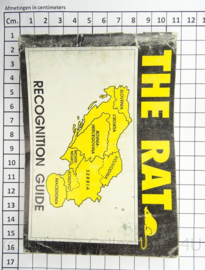 Britse leger joegoslavië The Rat Recognition Guide Intelligence Corps - afmeting 16 x 11 cm - origineel