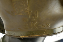 KL T1 K-52 gasmasker met filter en tas (filter is niet om te dragen)  - origineel
