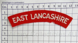Britse leger East Lancashire shoulder title - 12 x 3,5 cm - origineel